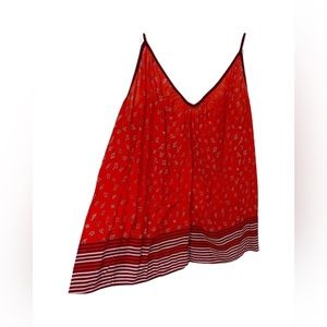 NWT! Red flowy tank from Anthropology